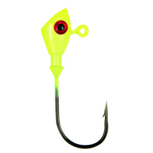 No Alibi, Alien Jig Head, Chartreuse, 1/8 oz / 3.54 g, 4/0 Hook, 4 pc
