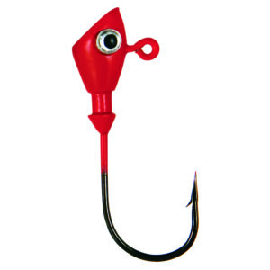No Alibi, Alien Jig Head, Red, 1/4 oz / 7.08 g, 4/0 Hook, 3 pc
