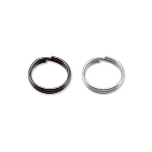 Mighty Mini Stainless Steel Split Ring - Gunmetal Black