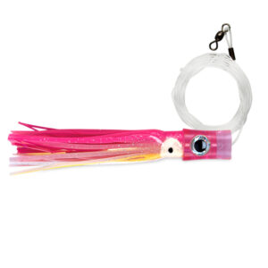 C&H, Stubby Bubbler Bait Rig, Pink/White/Mylar Skirt, 7/0 Mustad Hook, AFW Swivel, Bait Spring & Pin, 100 lb / 45.3 kg Grand Slam Mono Line, 6 ft / 1.8 m