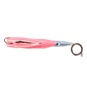 C&H, Wahoo Whacker Rigged & Ready, Pink/White Skirt, 6 oz / 170 g 12.5 in / 31.75 cm, 8/0 7732 Mustad Hook, AFW Swivel, 275 lb / 124.7 kg AFW 49 Strand Cable, 6 ft / 1.8 m