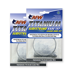 Titanium Surfstrand Bare 1x7 Leader Kit