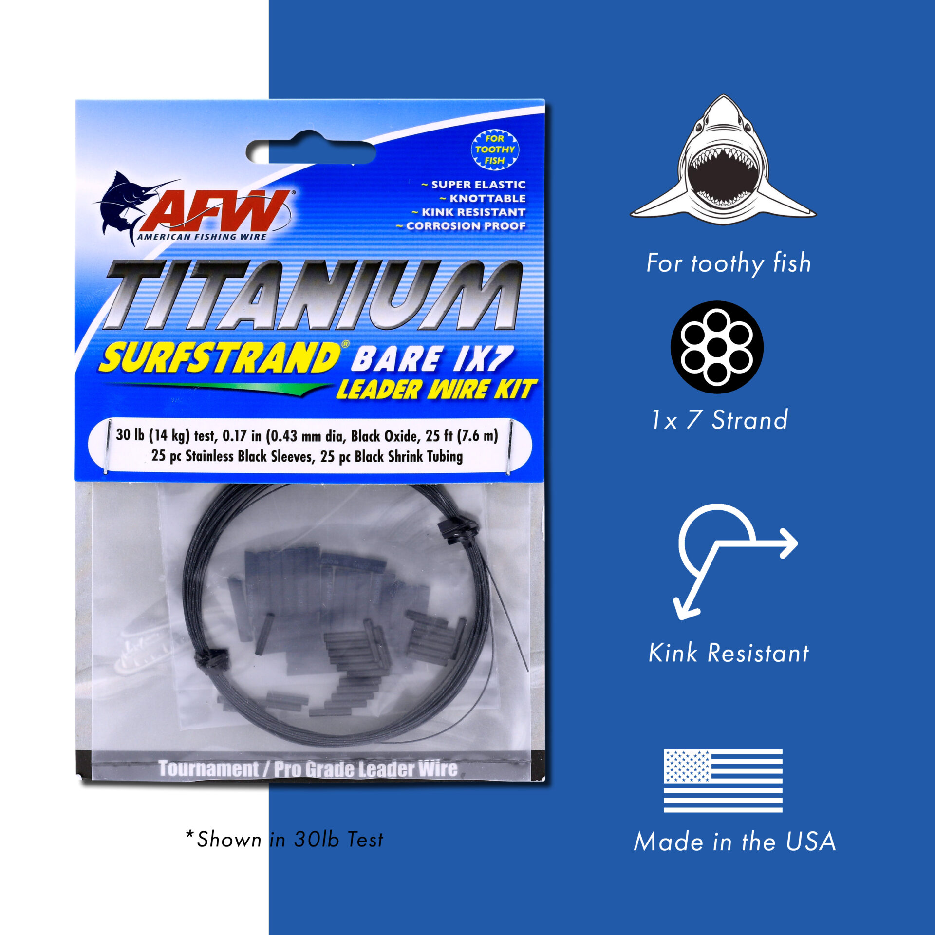 Titanium Surfstrand Bare 1x7 Leader Kit - Image 2