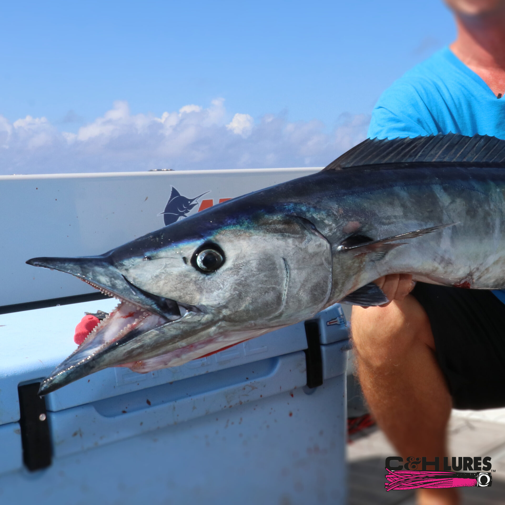 C&H, Lil Bubbler Lure, Green/Chartreuse/Orange Skirt, Concave Head, 5.5 in / 14 cm - Image 6