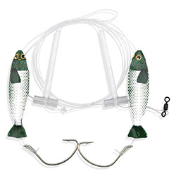 Hi-Lo Plain Holographic Minnow Rig
